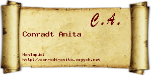 Conradt Anita névjegykártya